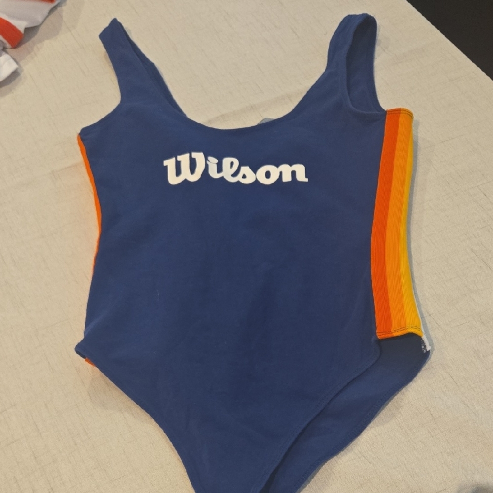 Wilson Blue Top with Bold Accents